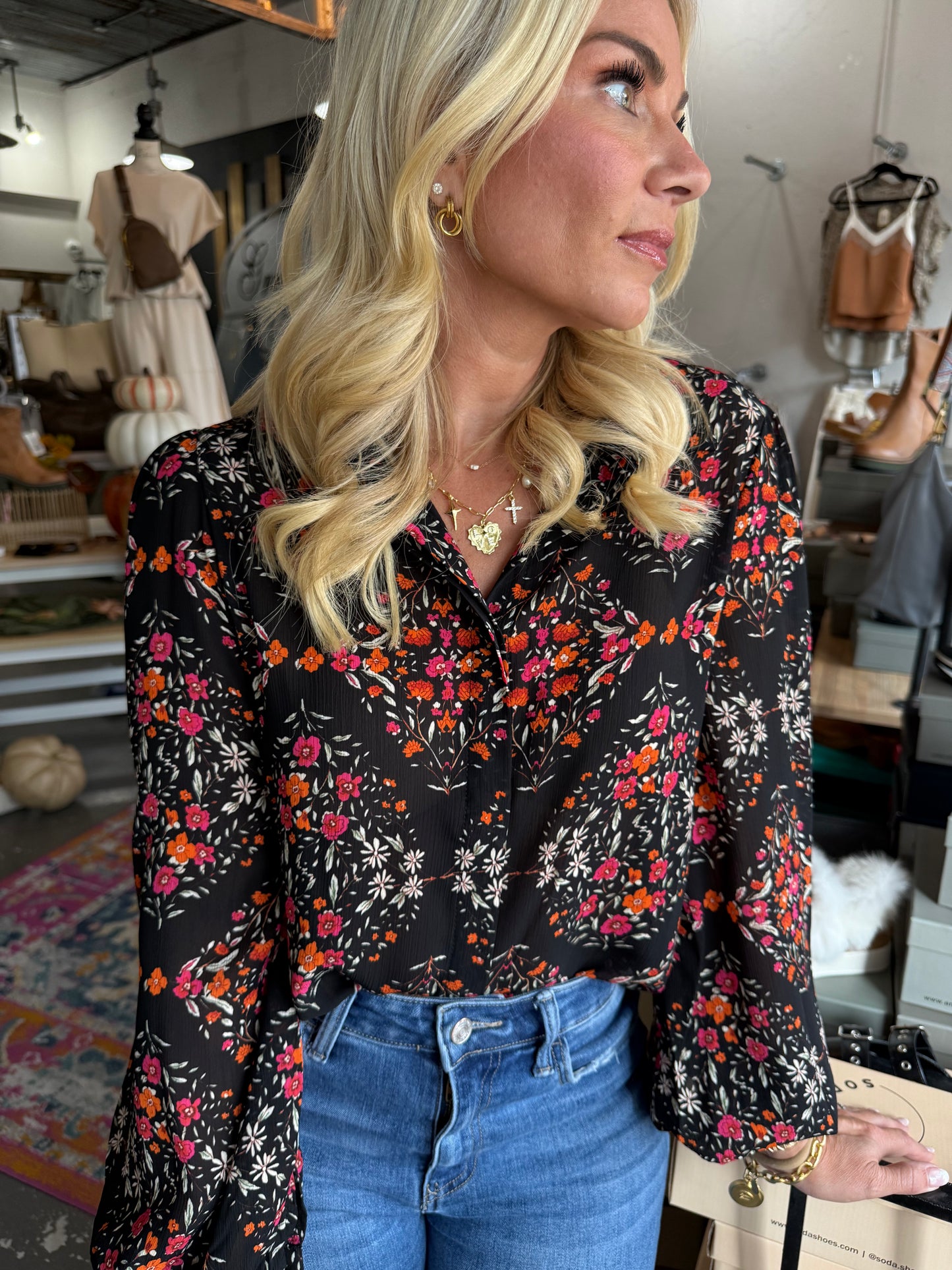 Fall Floral Top