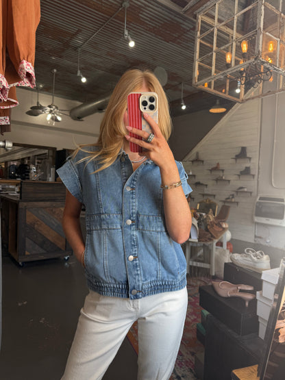 Indigo Autumn Denim Vest