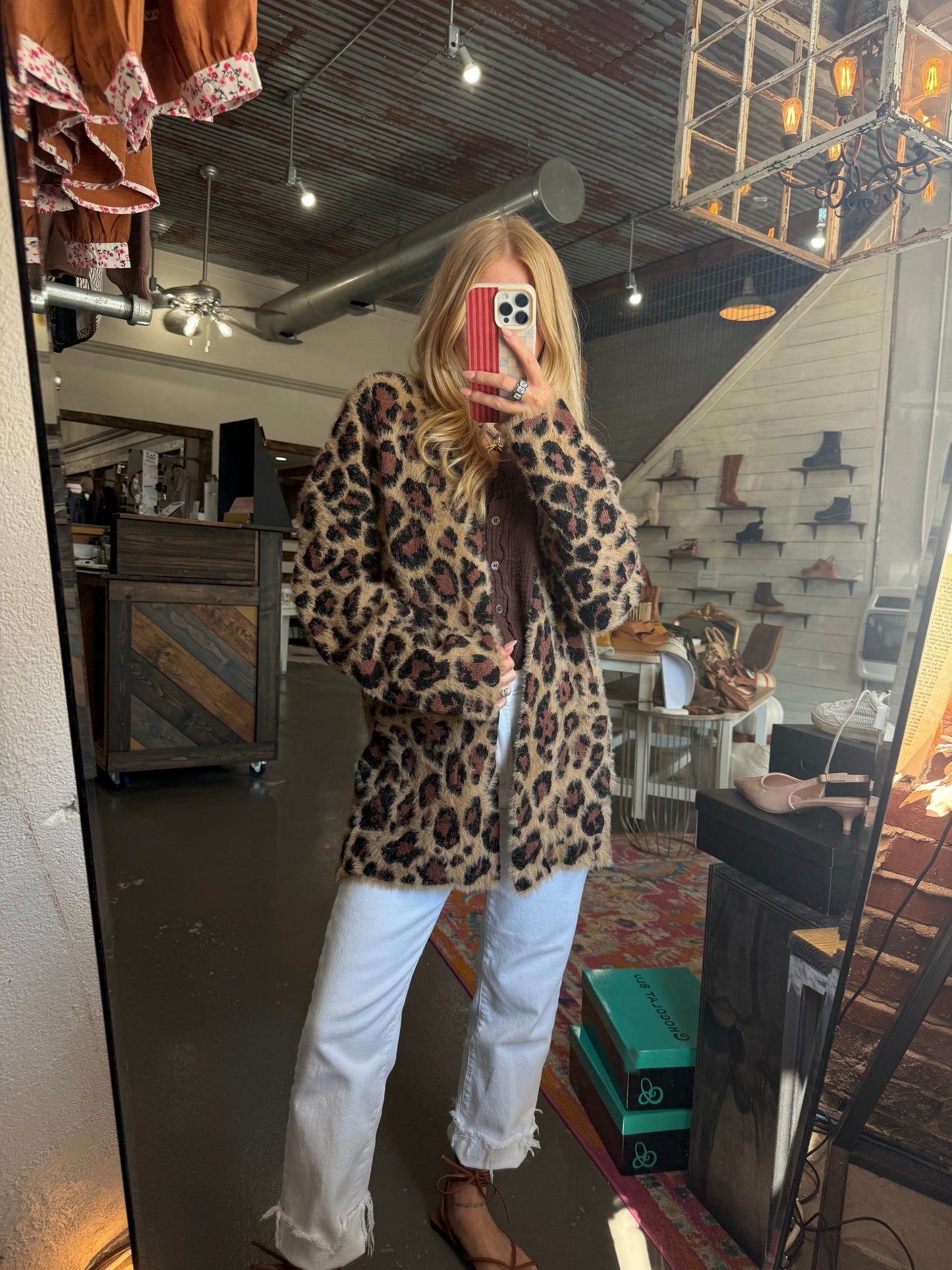 Leopard Leaves Cardigan