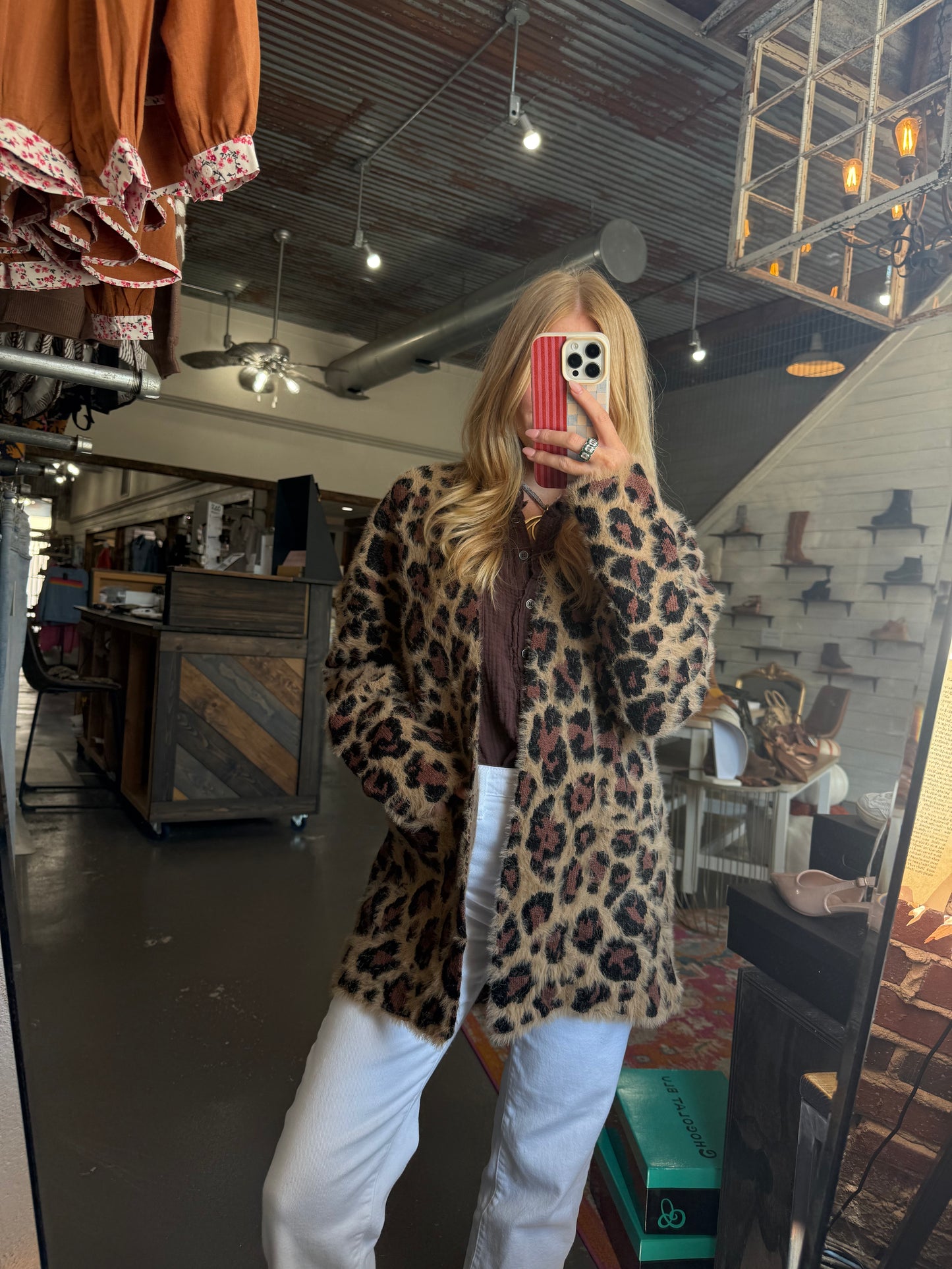 Leopard Leaves Cardigan
