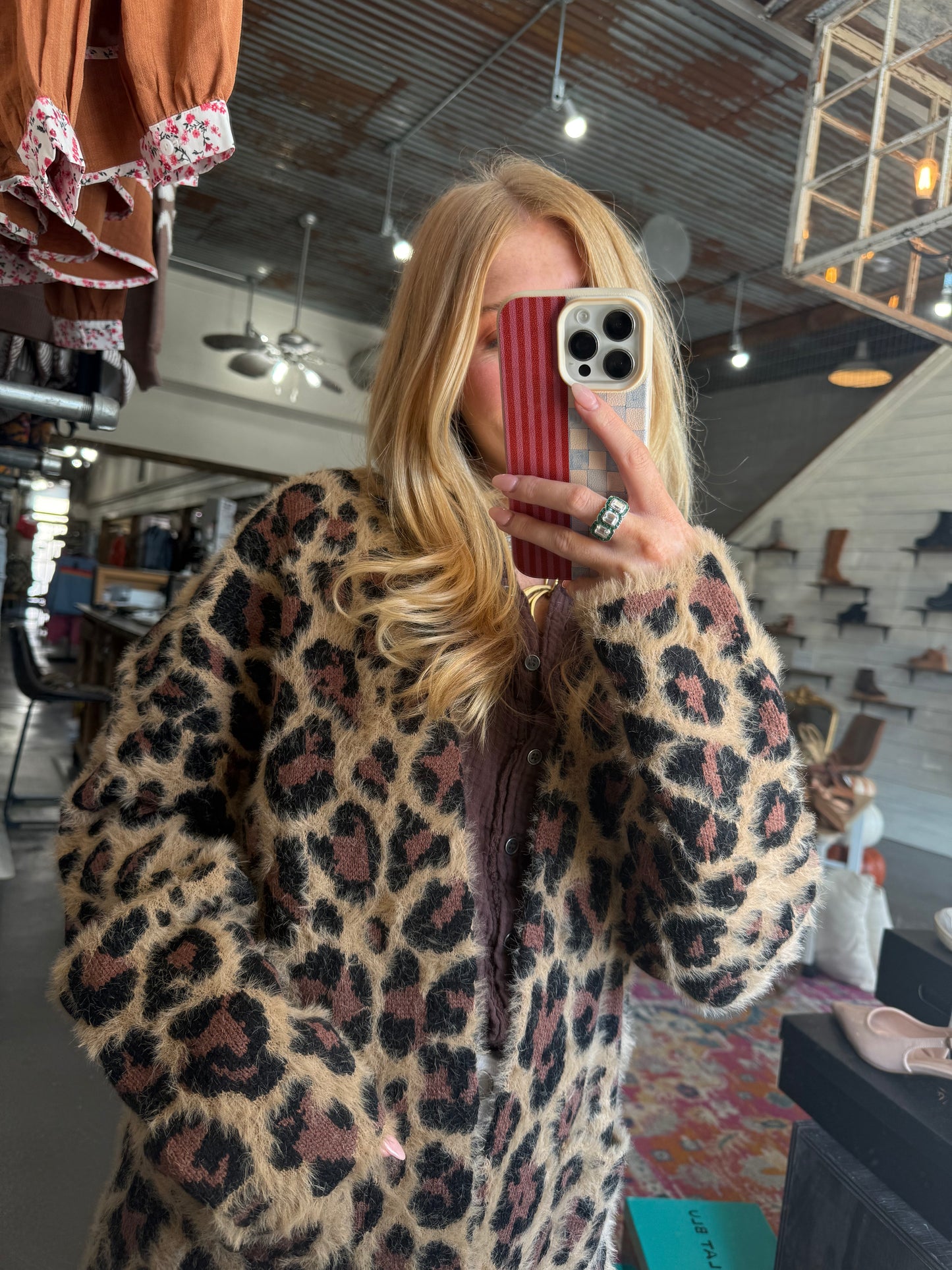 Leopard Leaves Cardigan