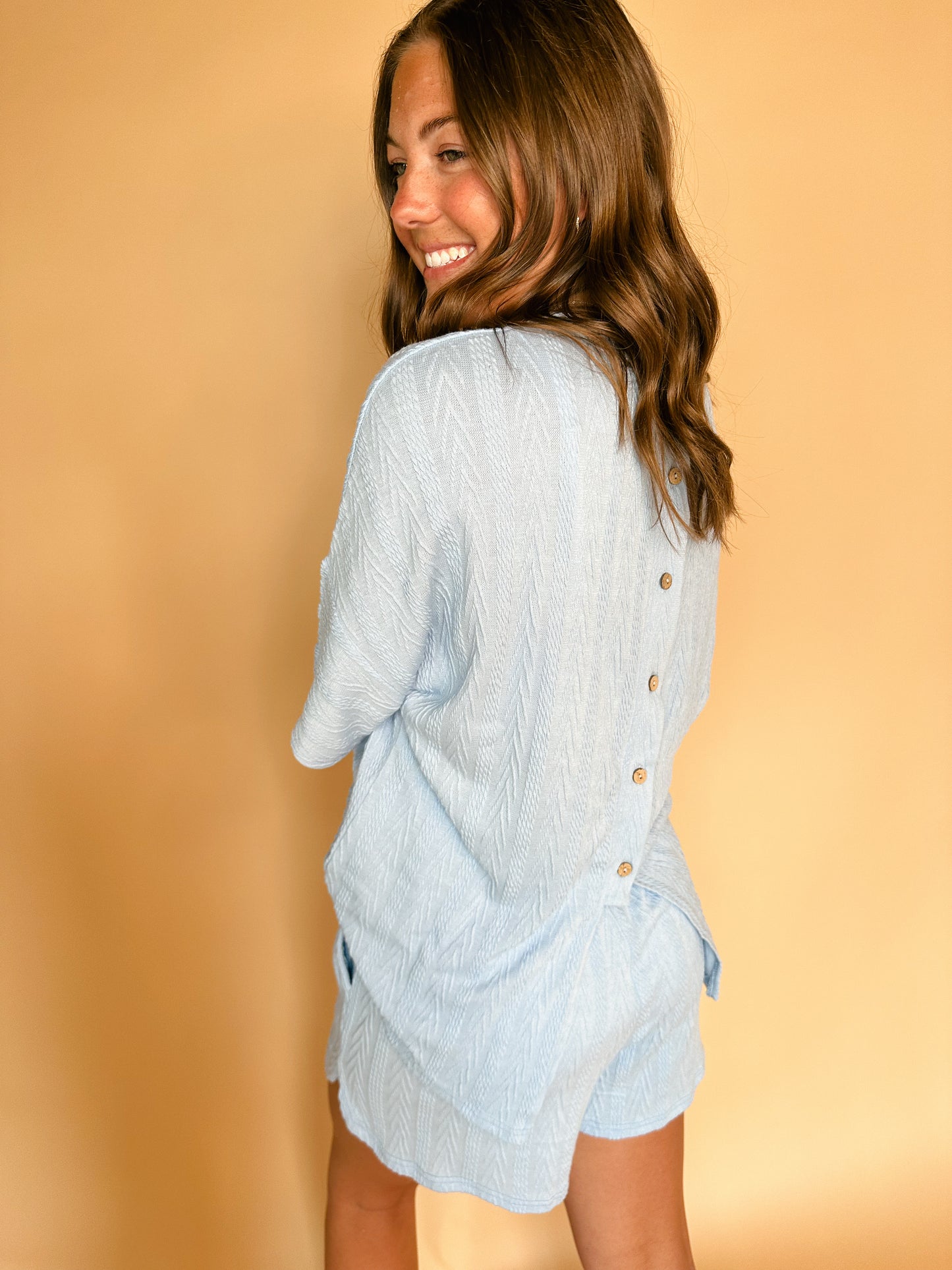 Beau Blue Tee and Shorts Set