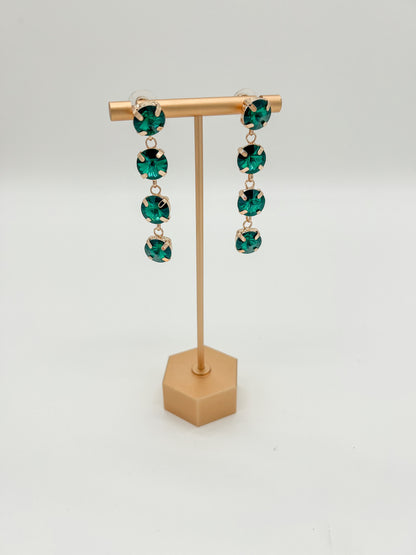 Jewel Tone Drop Earrings