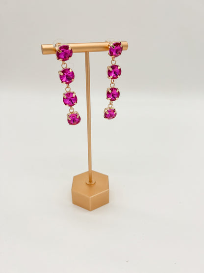 Jewel Tone Drop Earrings