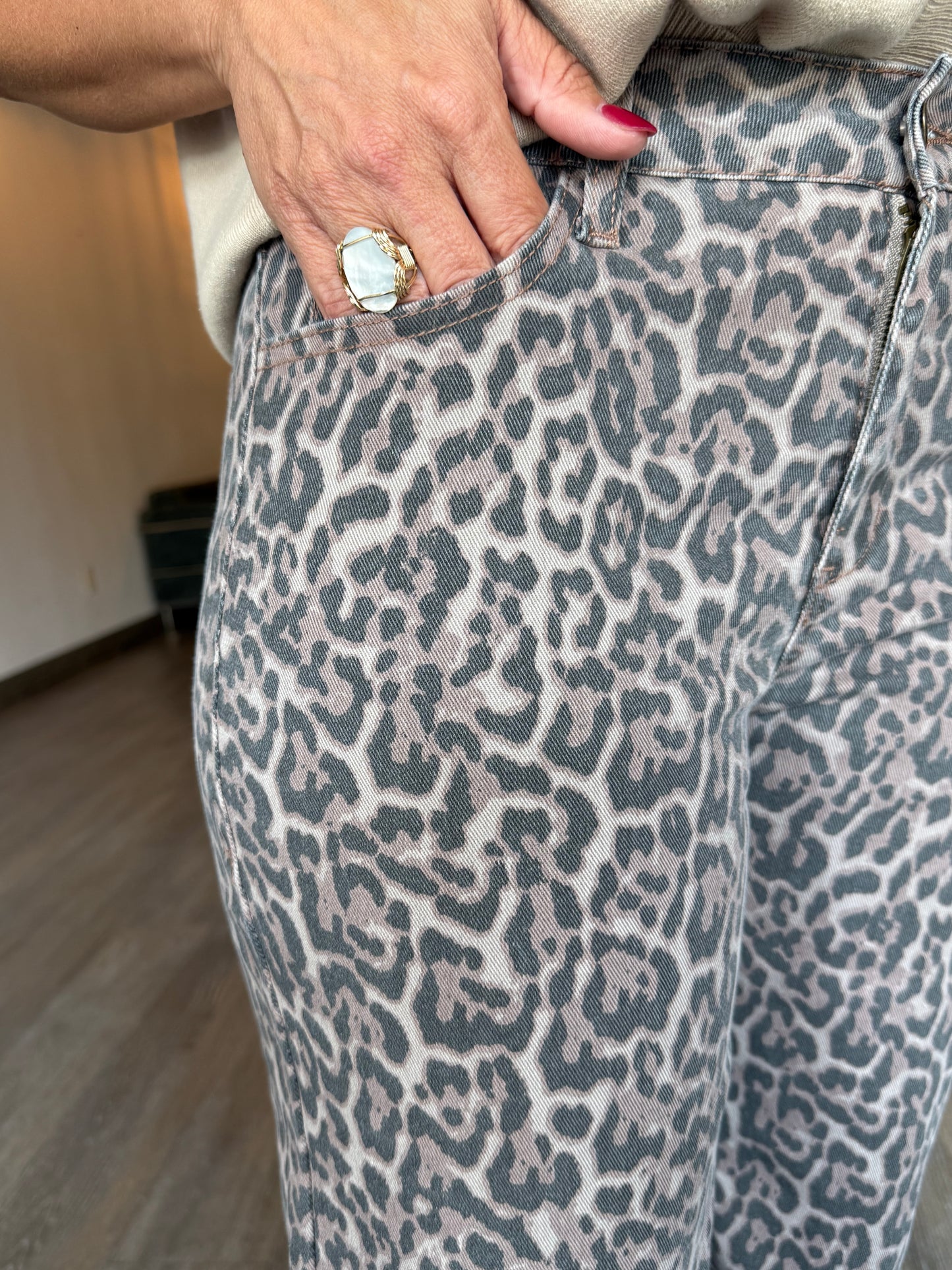Almost Autumn Leopard Jeans