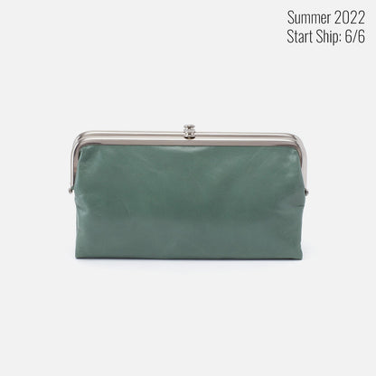 Hobo Lauren Clutch Wallet- Sage Leaf