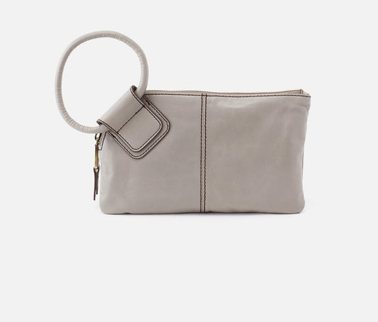 Hobo Sable Wristlet- Light Grey
