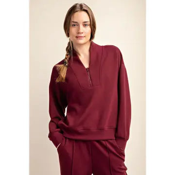 Luxe Wine Pullover