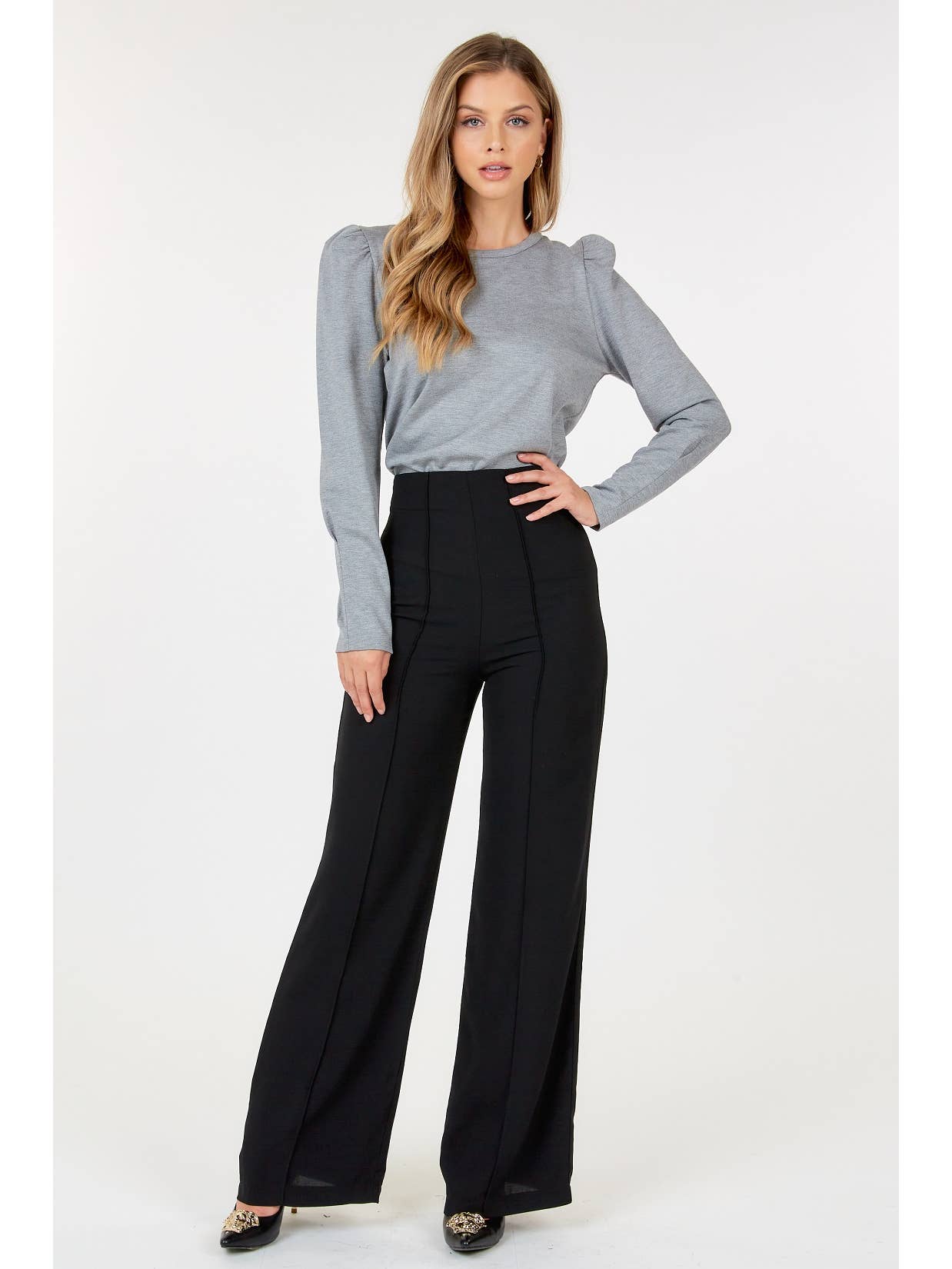 Upper Management Wide Legged Trousers – Grey Barn Boutique