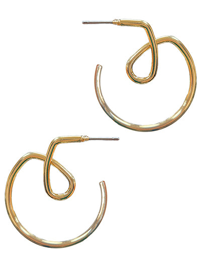 Twisted Ring Post Earrings