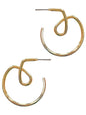 Twisted Ring Post Earrings