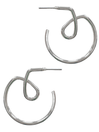 Twisted Silver Earrings