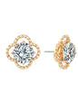 Diamond Clover Studs