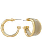 Grey Acrylic Hoop Earrings