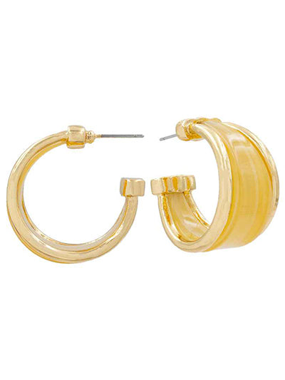 Acrylic Hoop Earrings