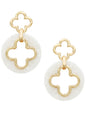 White Clover Drop Earring