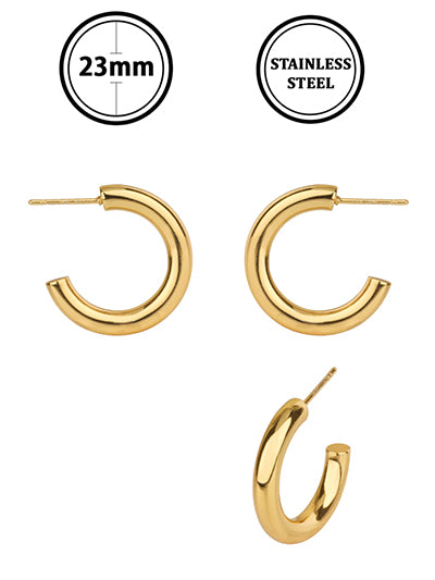 Stainless Hoop Earrings