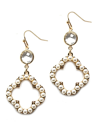 Pearl Clover Earrings