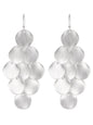 Silver Round Dangle Earrings