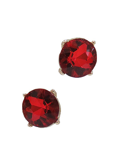 Red Stud Earrings