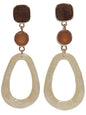 Bronze Teardrop Dangle Earrings