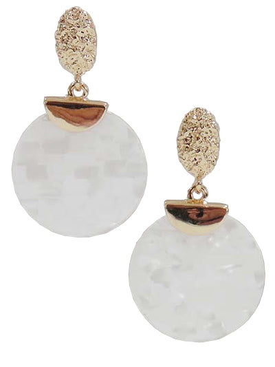 White Dangle Earrings
