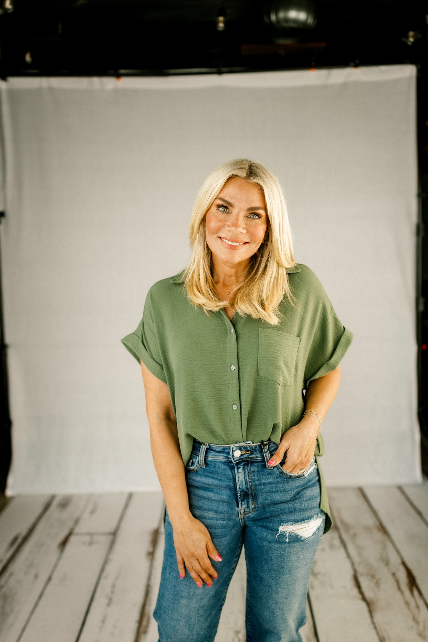 Airflow Button Down Top