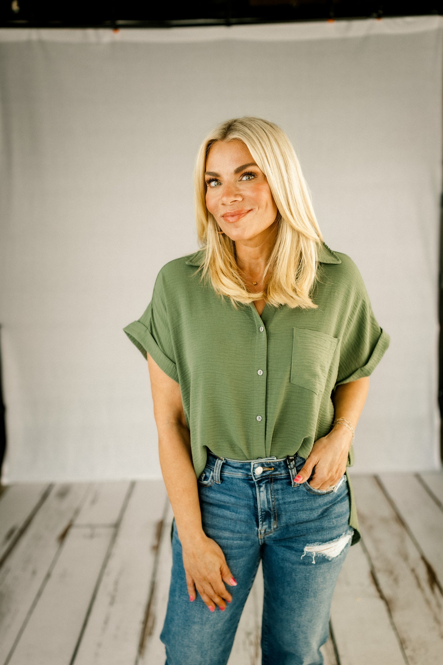 Airflow Button Down Top