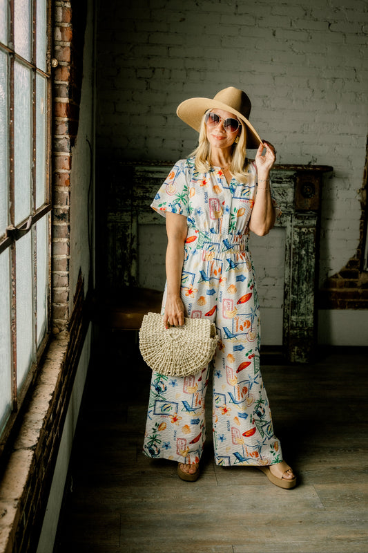 Send a Postcard Jumpsuit
