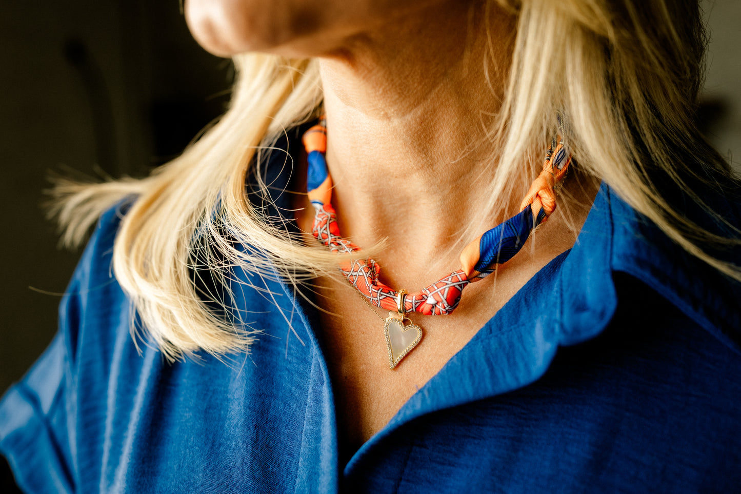 Sammi Silk Scarf Necklace