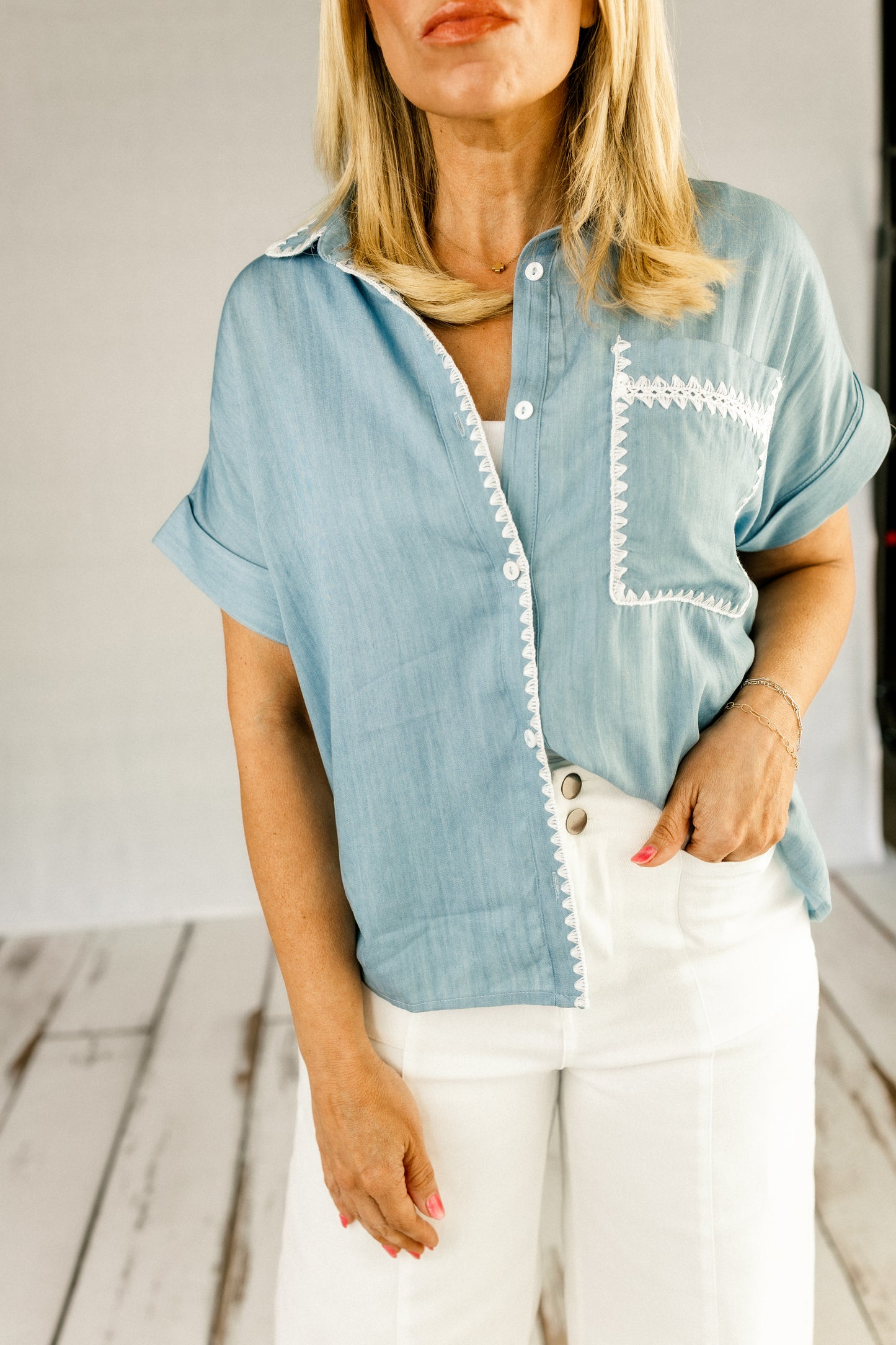 No More Blues Button Down