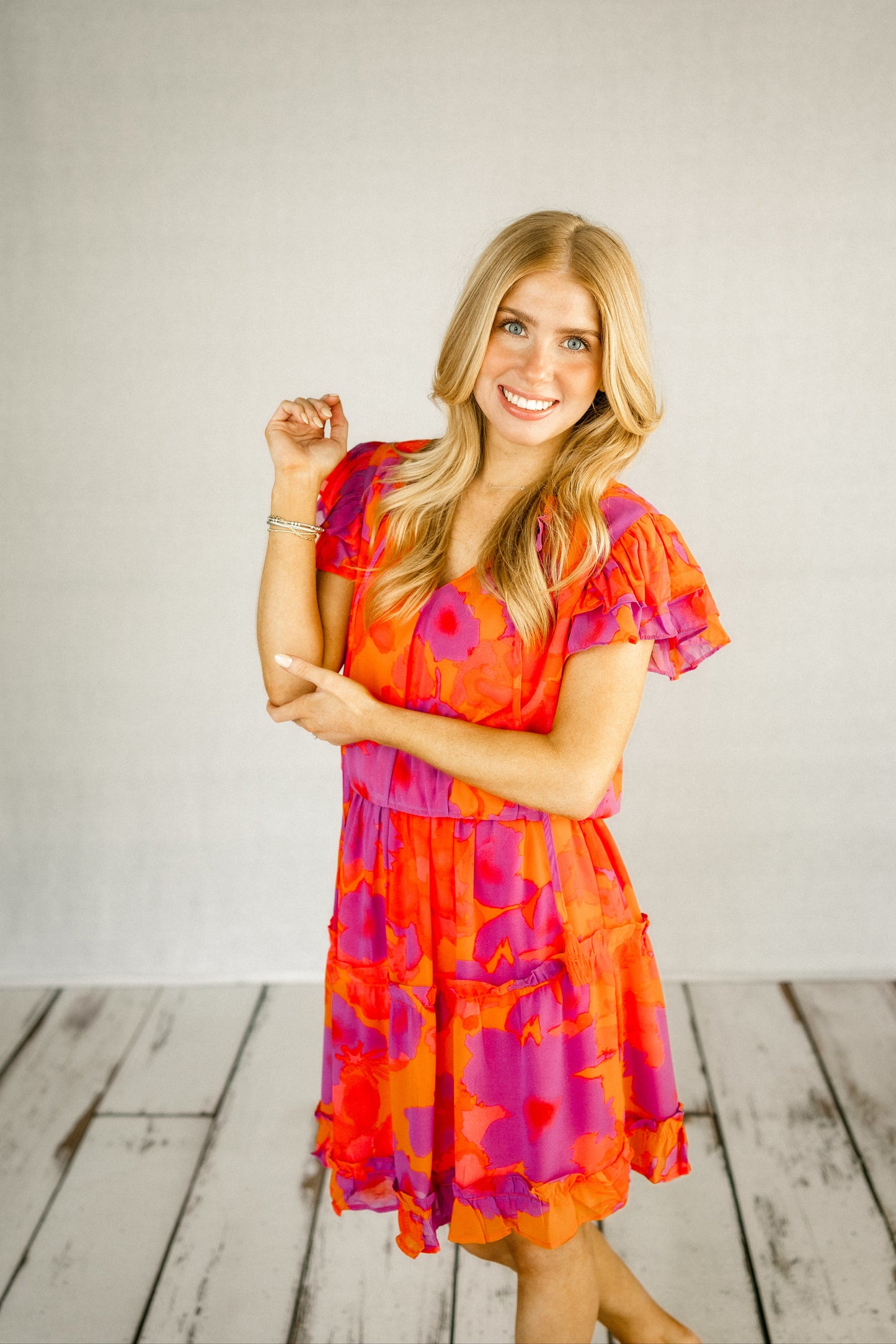 Sunset Chiffon Dress