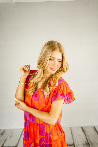 Sunset Chiffon Dress