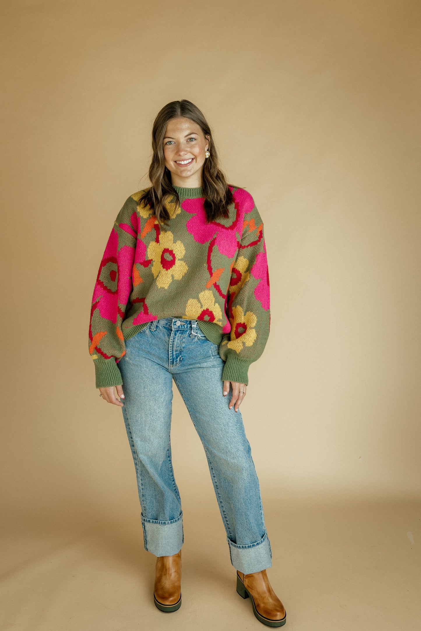 Autumn Poppy Sweater