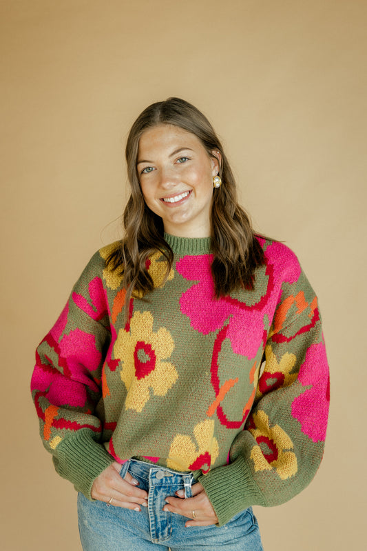 Autumn Poppy Sweater