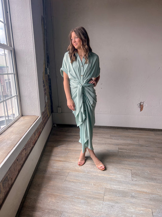 Brunch Time Button Down Dress