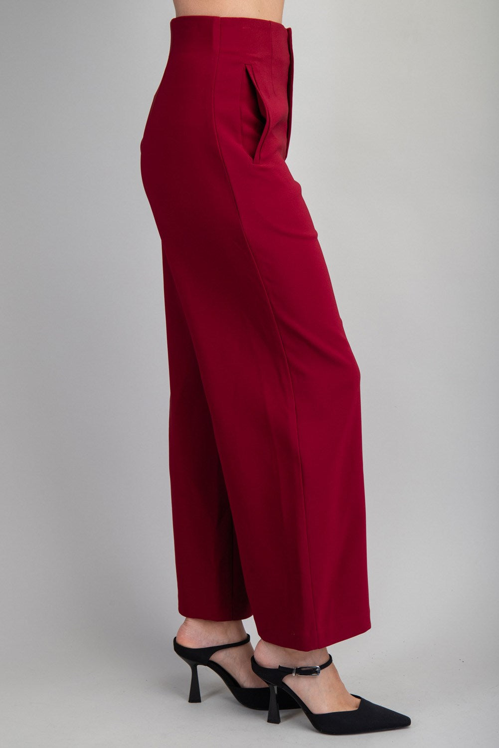 Anywhere Trousers- Burgundy