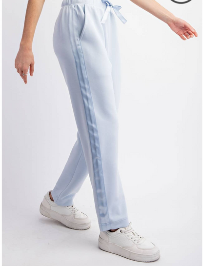 Soft Blue Luxe Scuba Bottoms