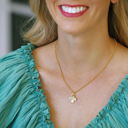 Susan Shaw Dainty Cross Necklace