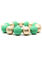 Color Coated Bead Bracelet