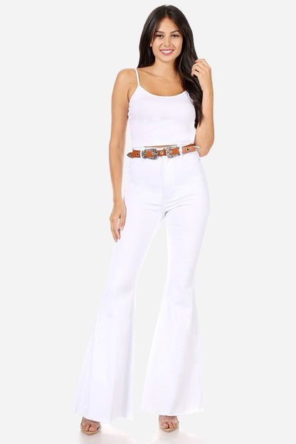 Super Flare White Jeans