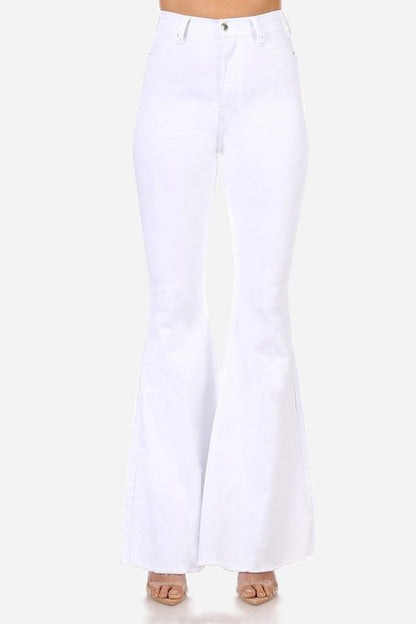 Super Flare White Jeans