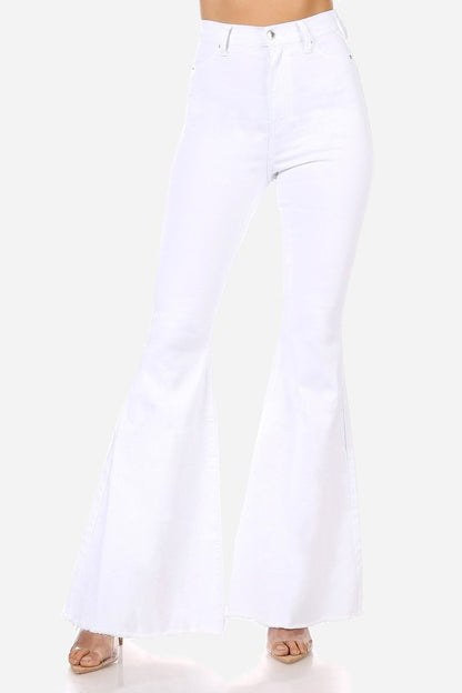 Super Flare White Jeans