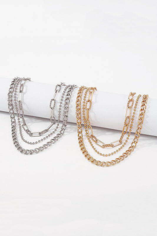 Chunky Layered Chain Necklace