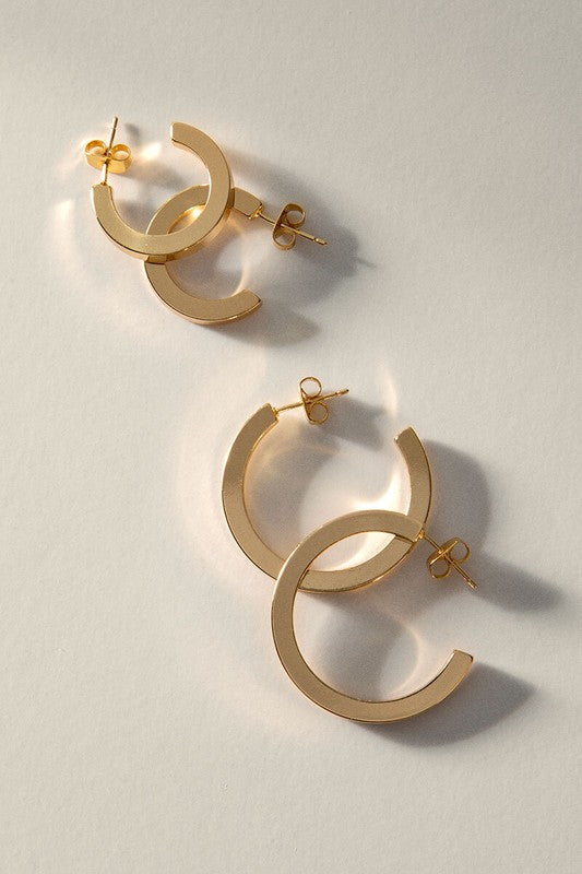 Gold Dipped Hoops