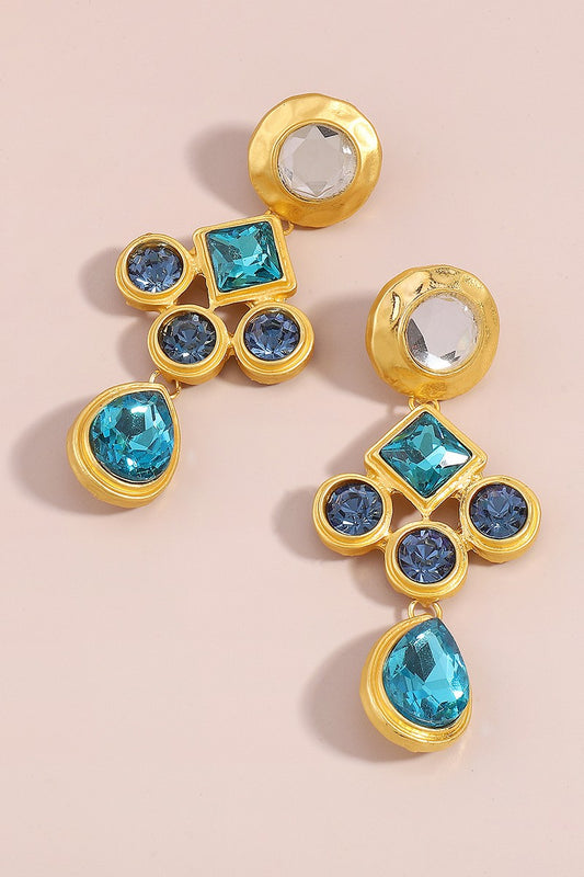 Arabic Gemstone Drop Earrings