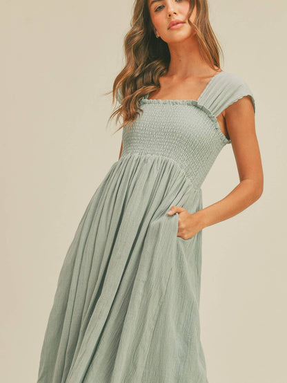 Rayne Smocked Maxi Dress