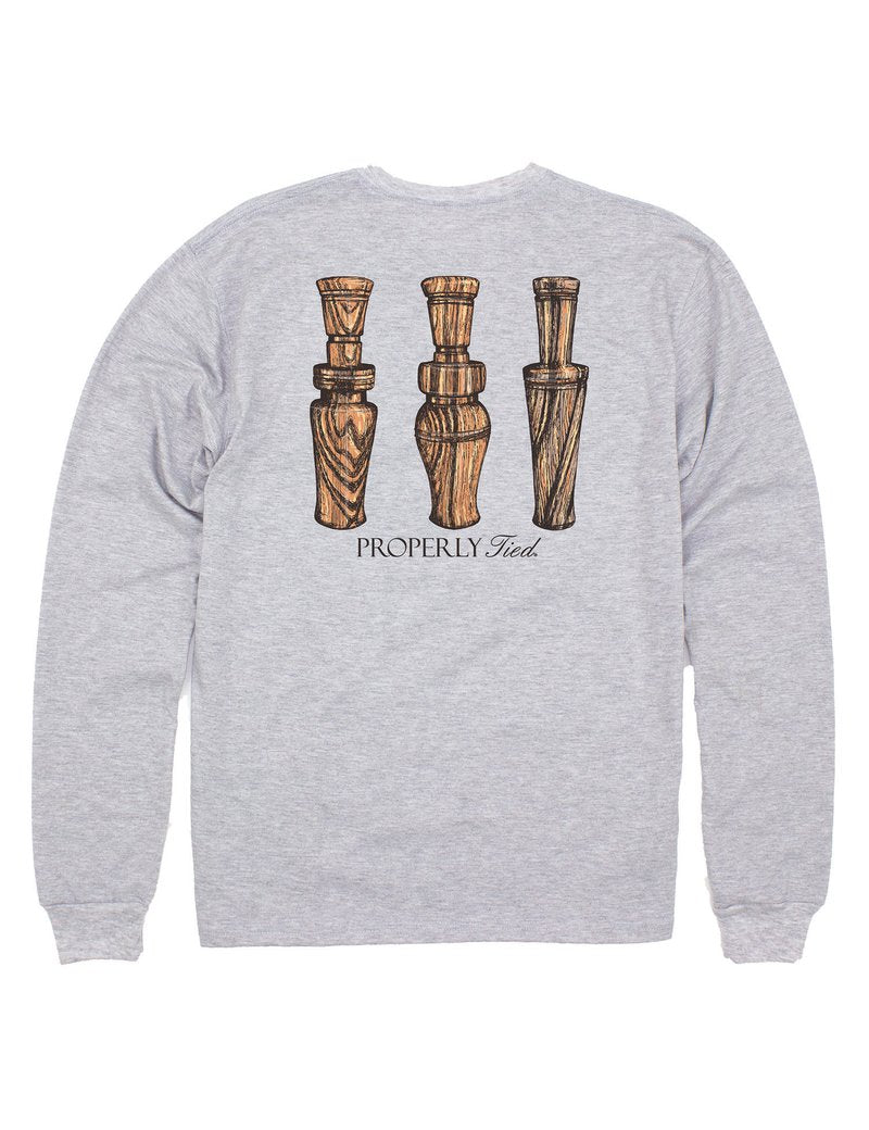 properly tied Duck Calls Long Sleeve Tee