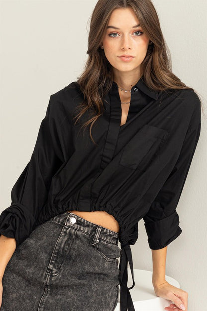 Style-Struck Drawstring Top