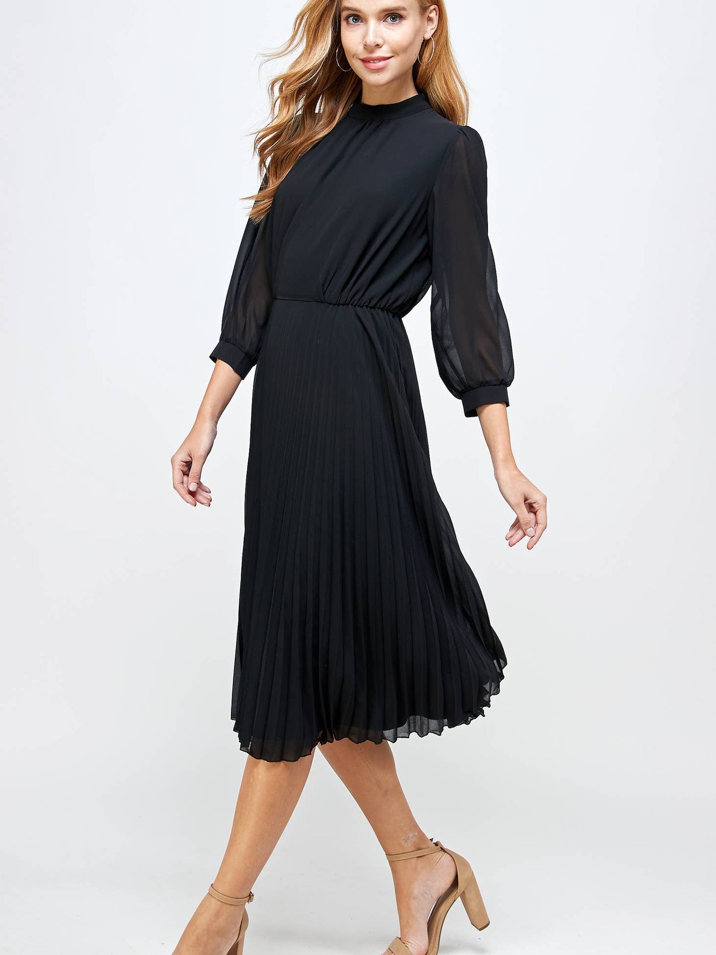 Sophi Black Midi Dress
